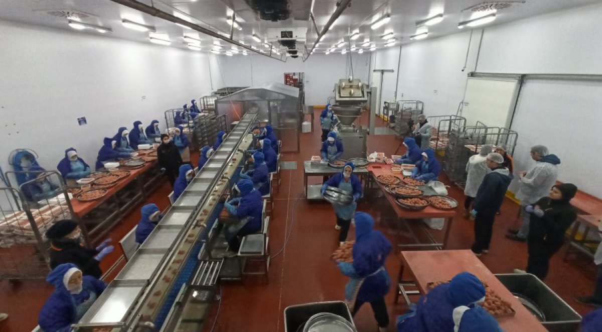 Türkiye'nin tek köfte fabrikasında kadınlar her gün 100 ton köfte hazırlıyor